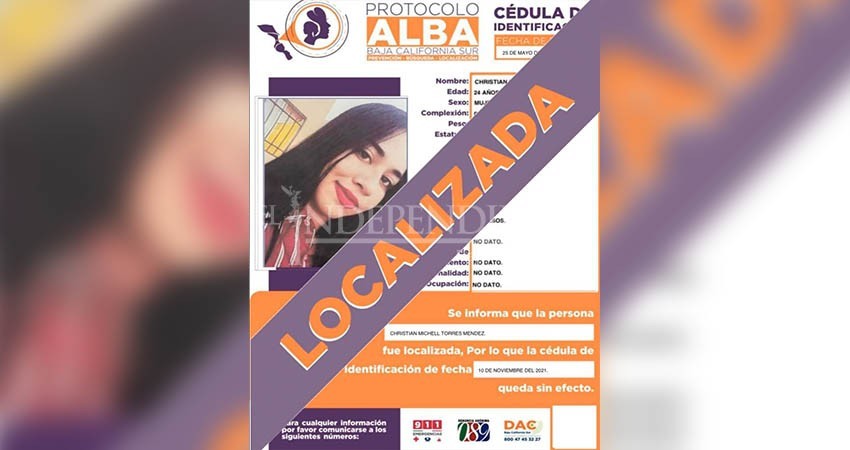 Mujer de 24 años, estuvo desaparecida nueve meses