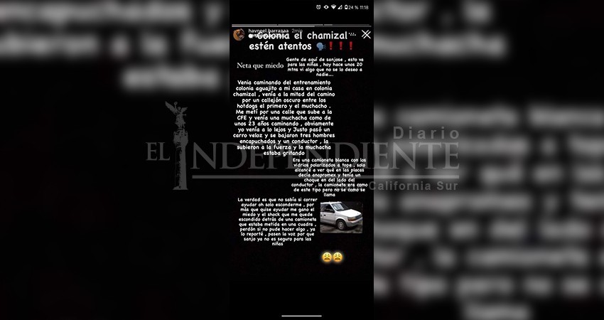 Denuncian en redes "levantón" de una joven en SJC