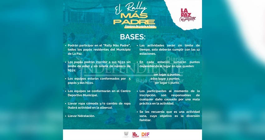 Todo listo para la celebración de “El Rally Más Padre” en La Paz