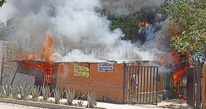 Reducida a cenizas encontró su casa al llegar de trabajar