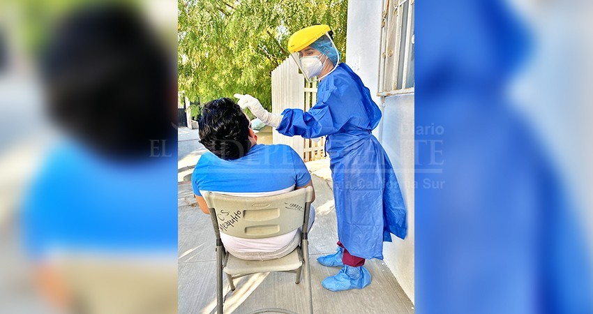 Continúa la aplicación de pruebas covid en los Centros Salud de BCS