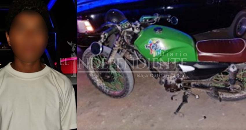 Detiene PEP a persona que circulaba en moto con reporte de robo