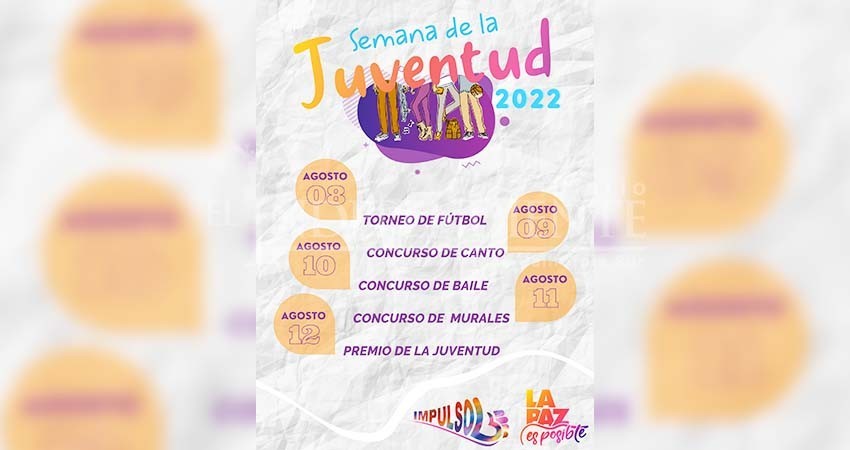 Realizarán “Semana de la Juventud 2022” en La Paz