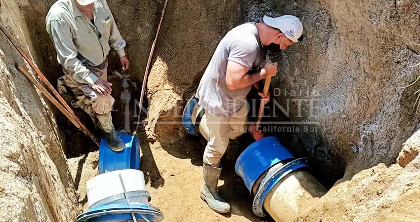 En tiempo récord el equipo de Oomsapas Los Cabos realizó 5 reparaciones para cumplir con el suministro de agua