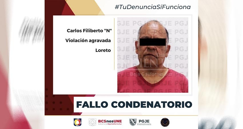 Dan fallo condenatorio contra responsable de violación agravada