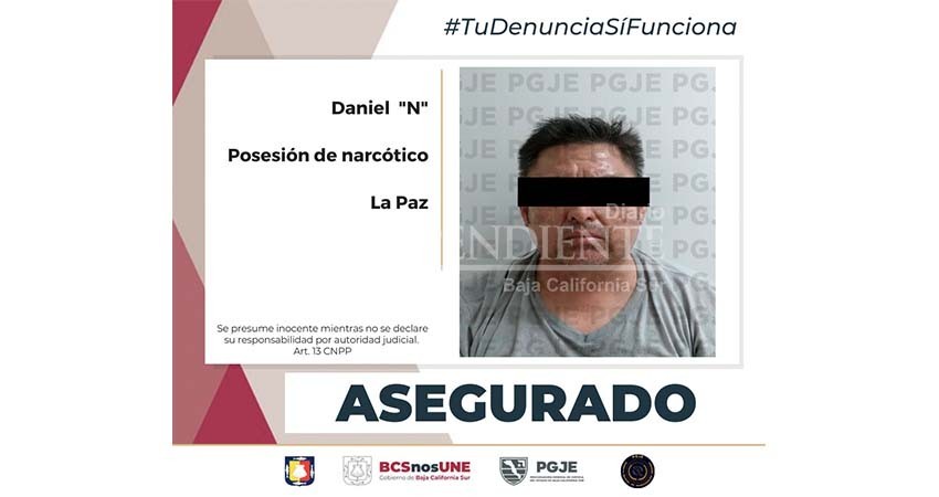 Es detenido un hombre con metanfetamina en La Paz