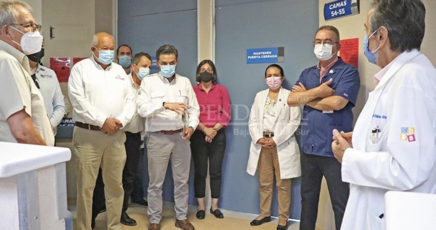 Gobernador anuncia avances en servicios de salud de BCS