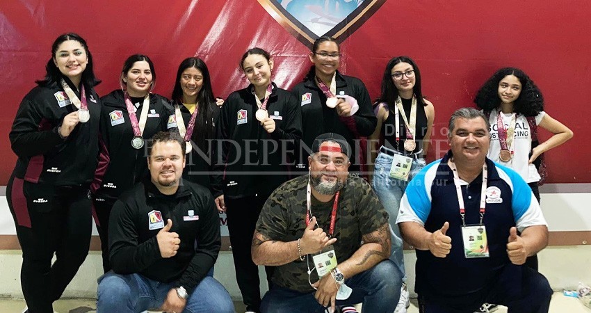 Pesistas sudcalifornianos regresan con 13 medallas