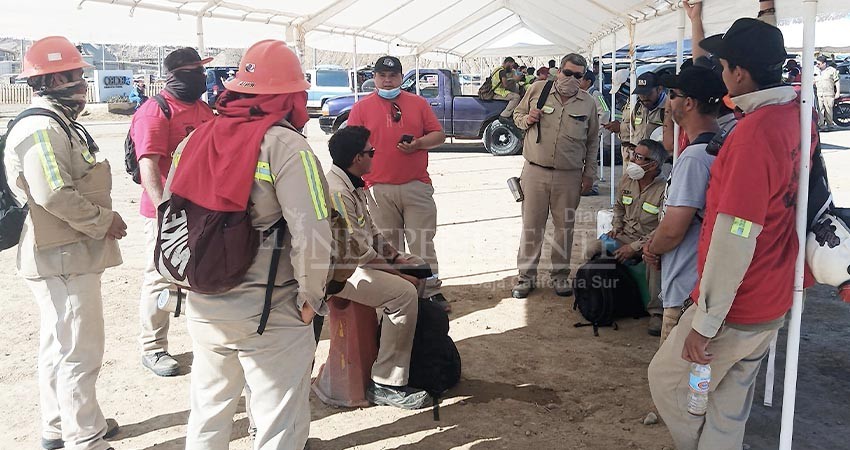 Continúa la huelga en la minera El Boleo