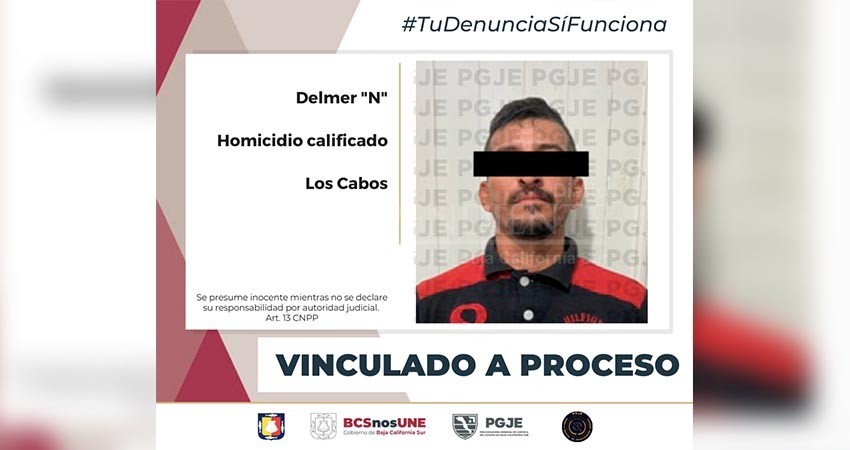 Obtiene PGJE otra vinculación a proceso por homicidio ocurrido en CSL