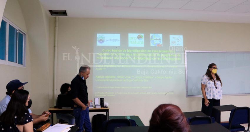 Imparten en UABCS curso para fortalecer programas de monitoreo de aves en Revillagigedo