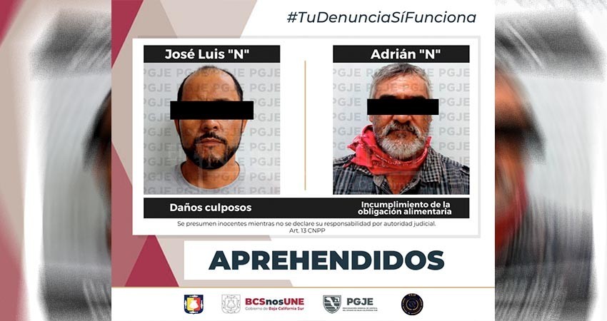 Ejecutan tres órdenes de aprehensión en Los Cabos y Mulegé por diversos delitos