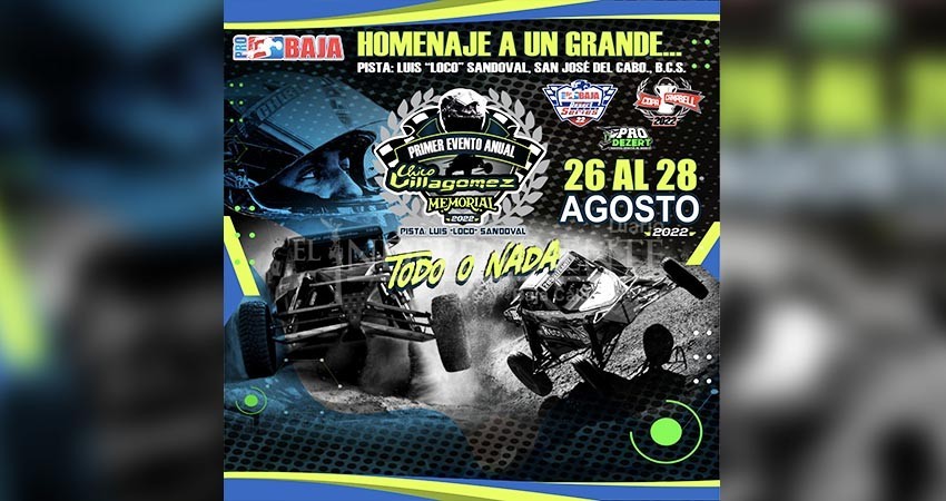 En homenaje a "Chico" Villagomez, llevarán a cabo la carrera Off Road    8 naranja