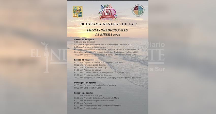 La Ribera se viste de gala y color con la celebración de sus Fiestas Tradicionales 2022; inician este viernes 12 de agosto