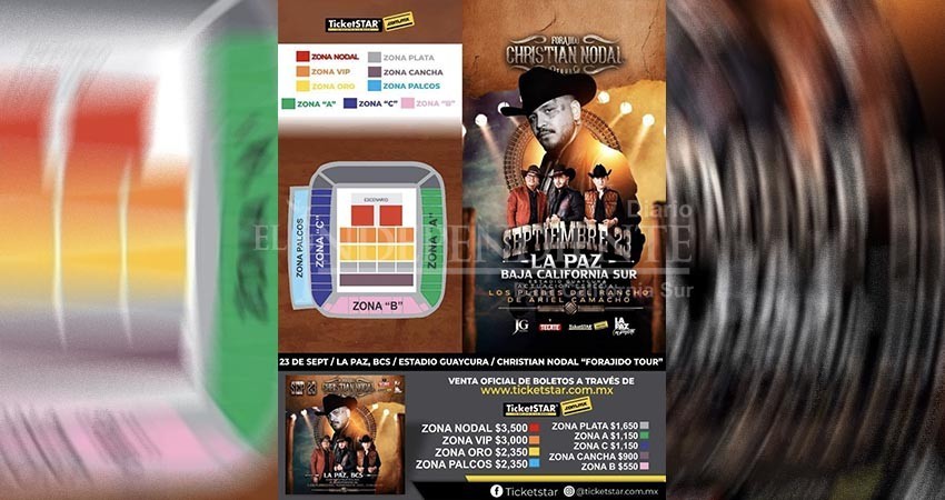 DIF La Paz recibirá un porcentaje de las entradas del concierto de Christian Nodal