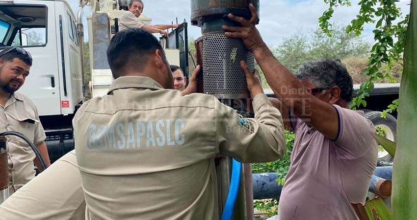 Con el trabajo del equipo de Oomsapas Los Cabos vuelve a operar el pozo 4 que abastece a diversas colonias de CSL