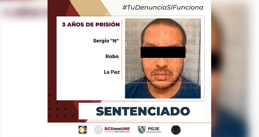 Dan 3 años de prisión a Sergio “N” por robo a exportadora agrícola en La Paz
