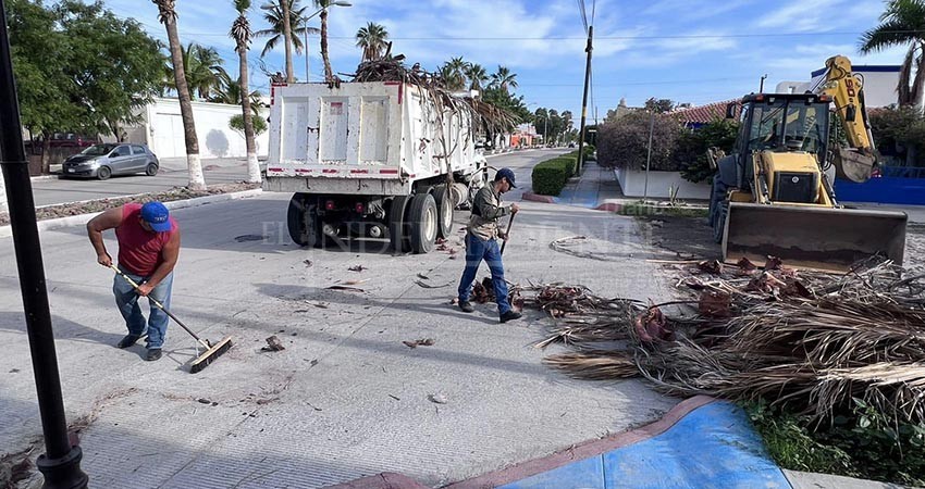 Avanza Servicios Públicos La Paz en labores de limpieza tras las lluvias