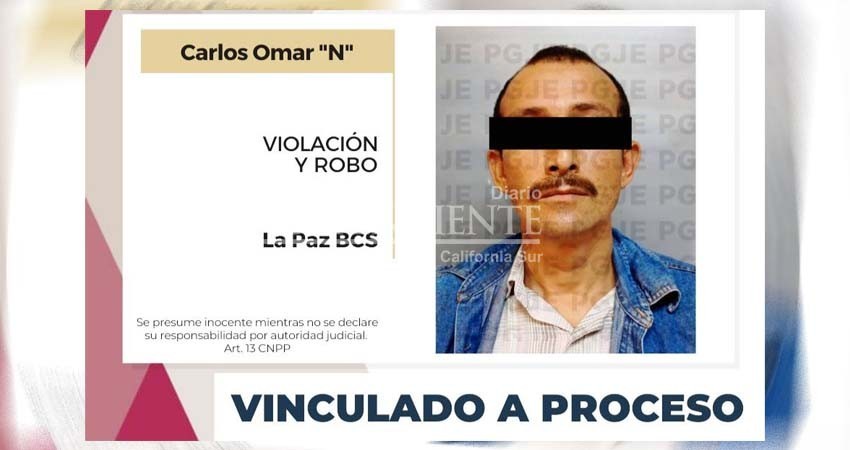 Queda en prisión preventiva y vinculado a proceso el acusado de violación y robo en agravio de una doctora