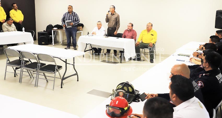 Imparten CONAFOR y Gobierno del Estado capacitación en manejo de equipo contra incendios forestales