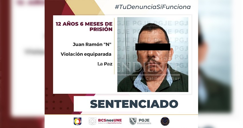 Por violación equiparada sentencian a Ramón “N”  12.6 años de prisión