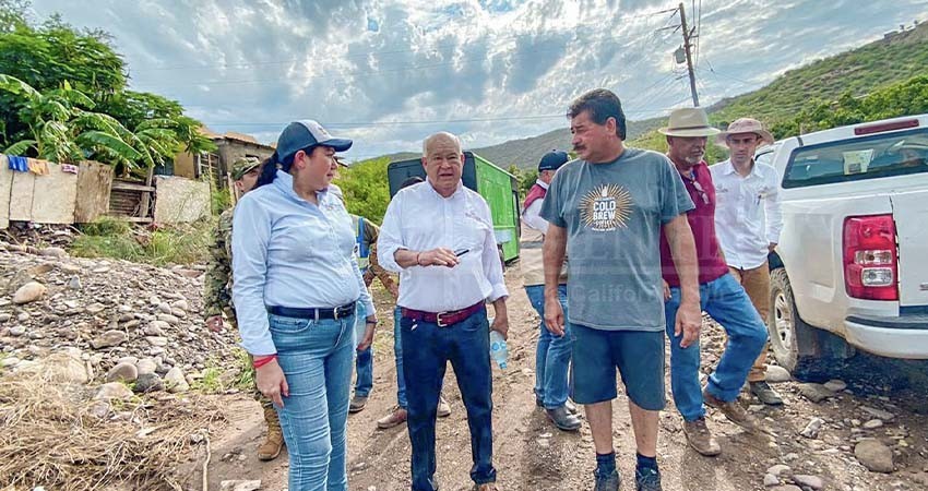 Apoyará gobierno del estado, zonas afectadas por lluvias en Mulegé: Castro Cosío