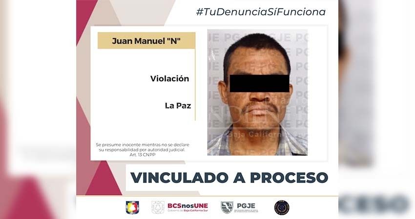 Juan Manuel “N” enfrentará proceso penal en prisión preventiva por el delito de violación
