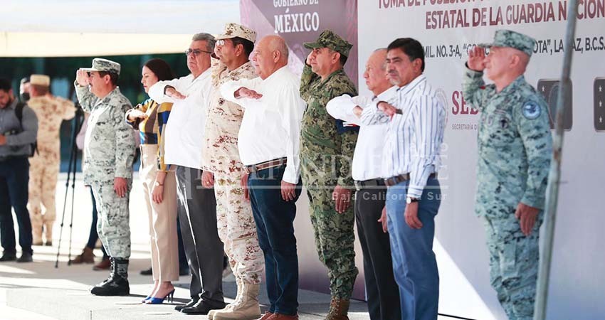 Reconoce Castro Cosío aporte de fuerzas armadas a la paz y tranquilidad de los Sudcalifornianos