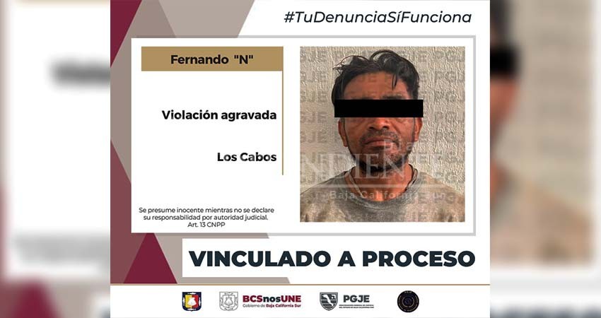 Fernando “N” fue vinculado a proceso por violar a una mujer en el poblado de la Ribera