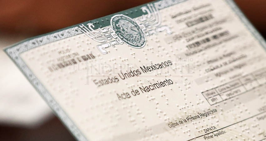 En La Paz ya emiten actas de nacimiento en el sistema Braille