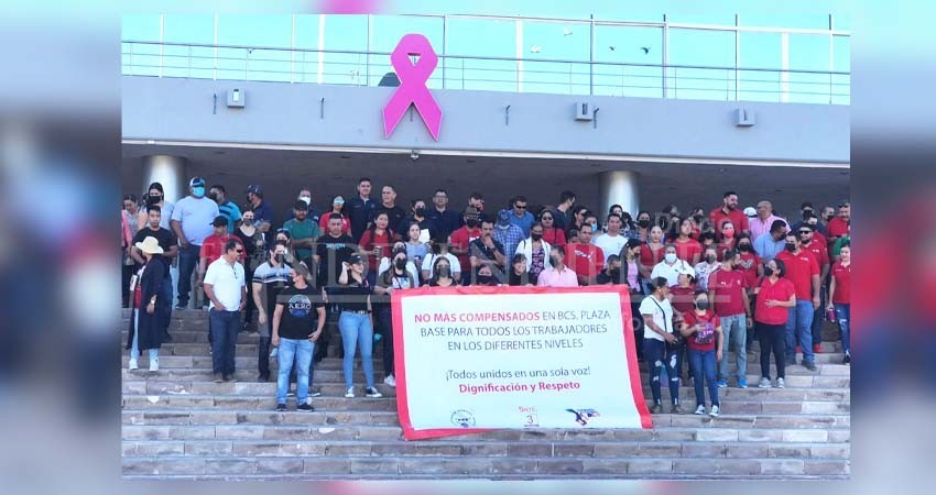 Docentes en paro de labores en La Paz y Los Cabos