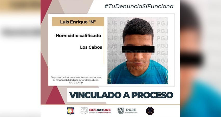 Condenan a Luis “N” por el delito de homicidio calificado en Los Cabos