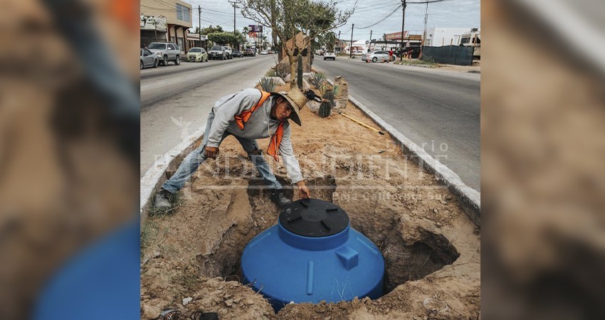 Se instalan 14 cisternas como parte del Proyecto “Camellón Integral en bulevar Colosio”
