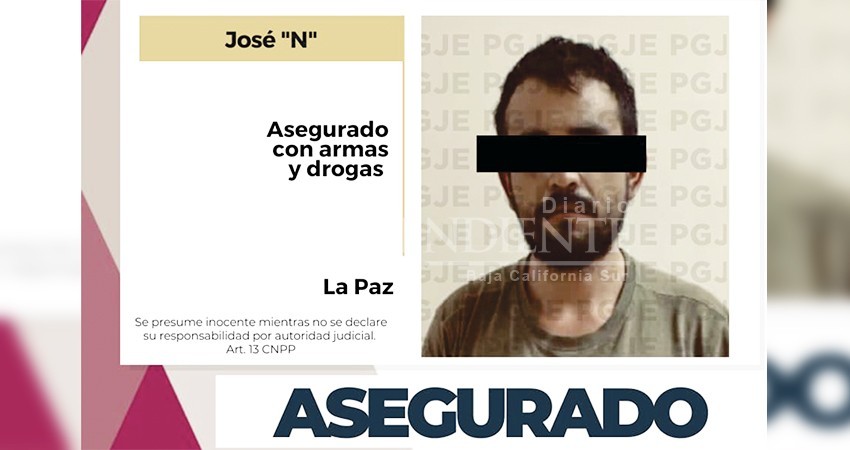 Detienen a una persona con dos armas largas tipo fusil en la carretera La Paz- Los Planes