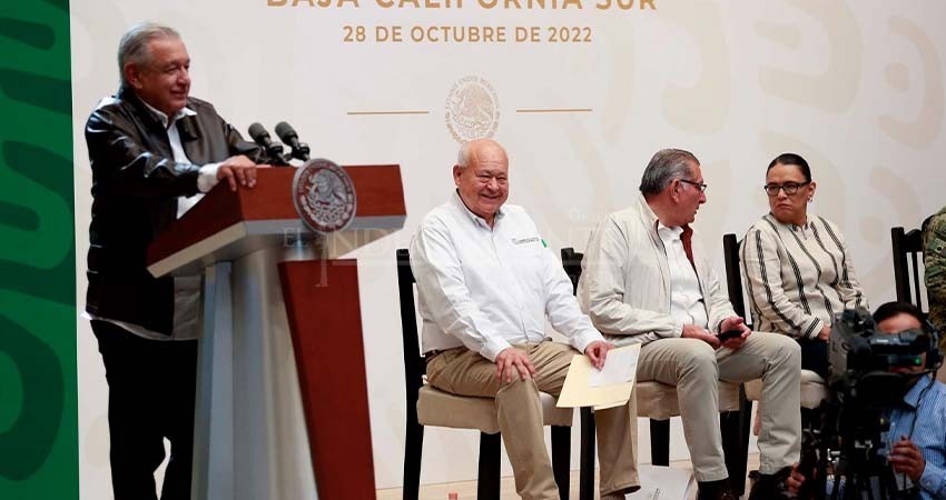 Reconoce gobernador VCC, total apoyo de presidente AMLO a BCS