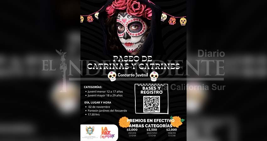 Invitan al Concurso Juvenil “Paseo de las Catrinas y Catrines” en La Paz