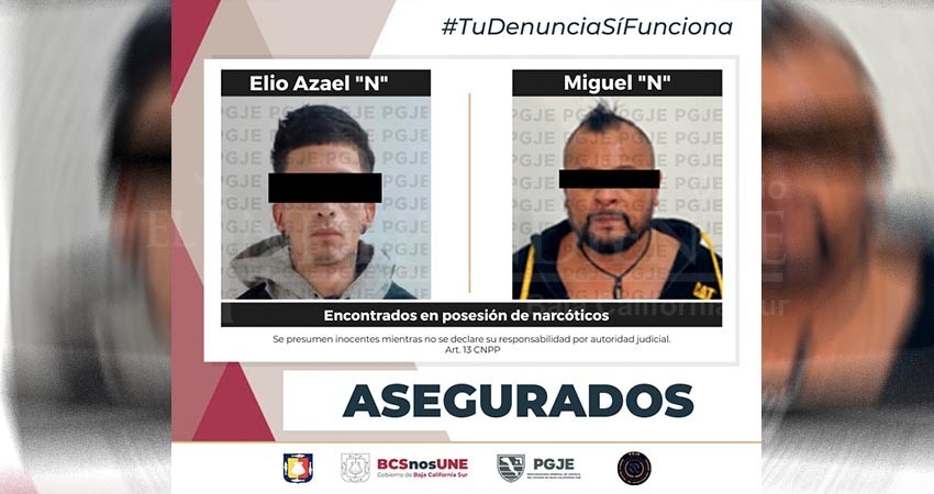 Fueron detenidos los dos probables narcomenudistas en distintos operativos
