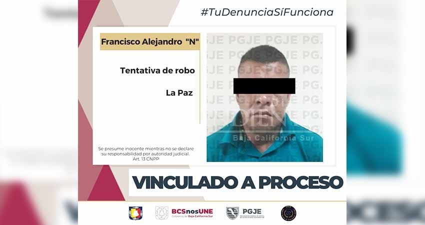Vinculan a proceso y queda en prisión preventiva “El Panchito” por tentativa de robo