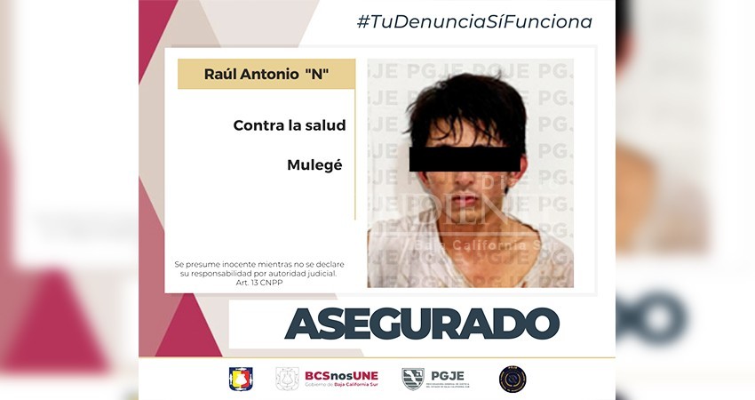 Fue asegurado el famoso “Chang” con droga en Santa Rosalía