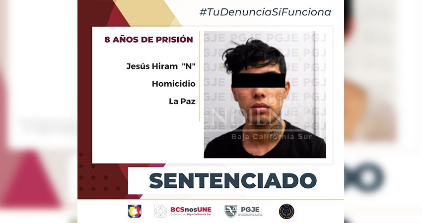 Hiram “N” asesinó a una persona; fue sentenciado a 8 años de prisión