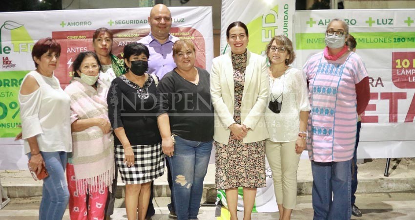 Continúa el Ayuntamiento con la instalación de nuevas luminarias LED en La Paz