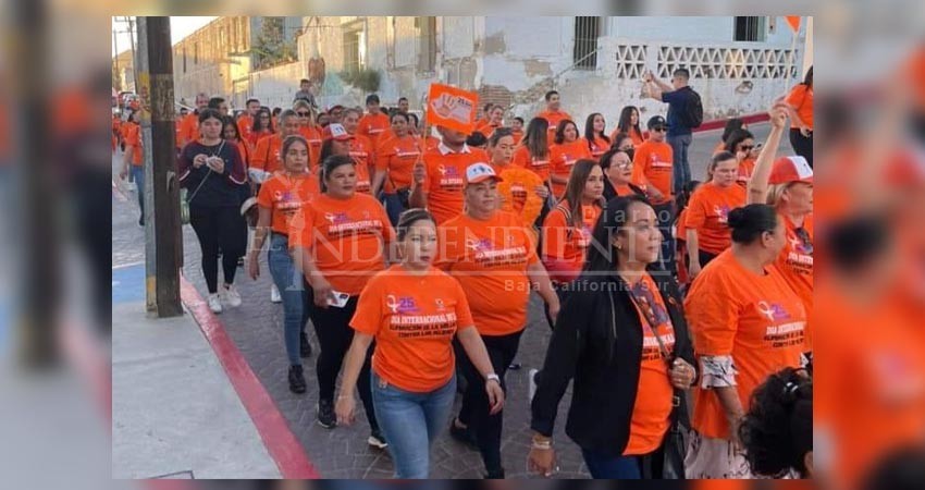 Marcharon en SJC por Día de eliminación de violencia contra mujeres