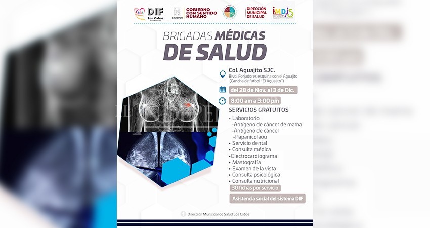 Última semana de las Brigadas Médicas de Salud en San José del Cabo
