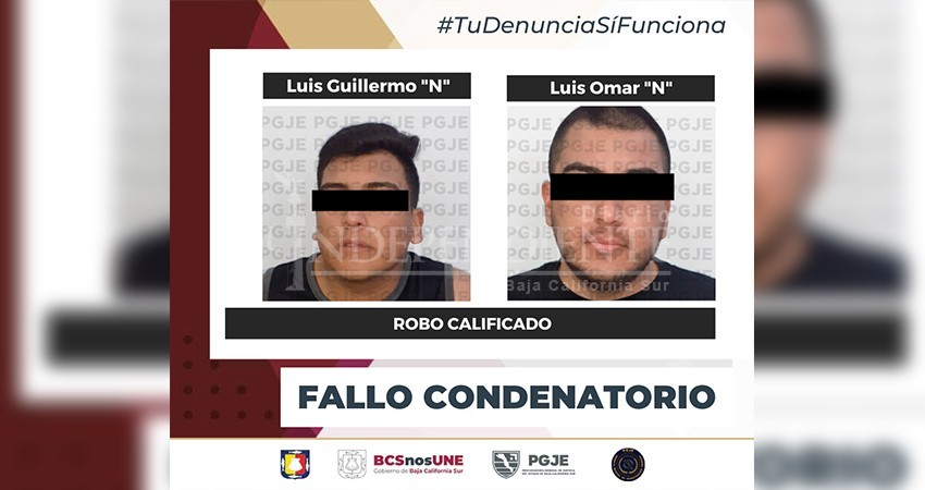 Obtiene PGJE dos fallos condenatorios contra responsables de robo