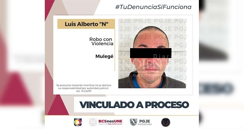 Alberto “N” quedó vinculado a proceso imputado por robo con violencia a persona mayor de 60 años