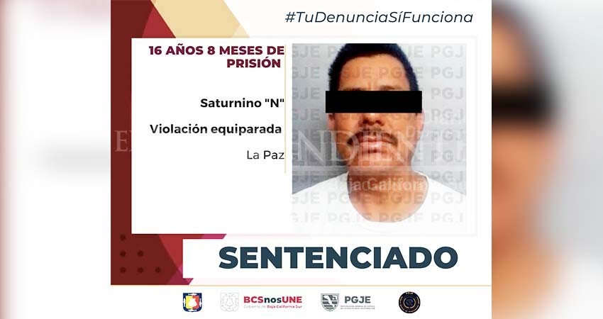 Condenan a más de 16 años de prisión al culpable del delito de violación