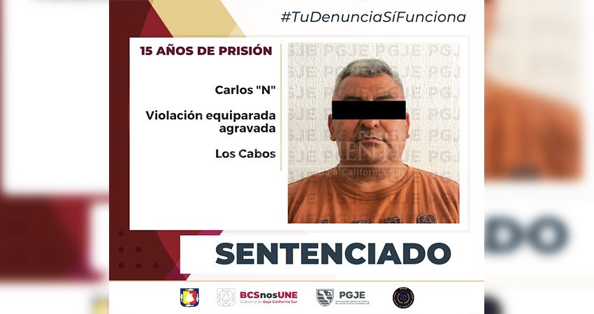 Pasará 15 años de prisión Carlos “N” por el delito de violación