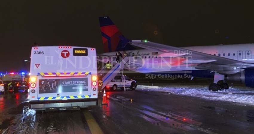 Avión proveniente de Los Cabos se accidentó durante el aterrizaje