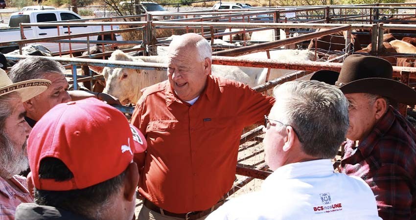 Refrenda Castro Cosío su compromiso con el sector ganadero de BCS