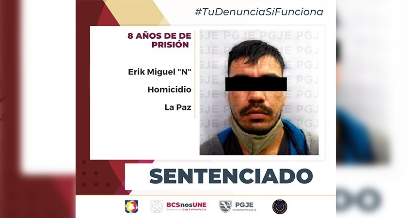 Sentencian a 8 años de prisión a Miguel “N”  culpable del delito de homicidio